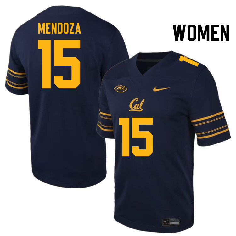 Women #15 Fernando Mendoza California Golden Bears ACC Conference College Football Jerseys Stitched